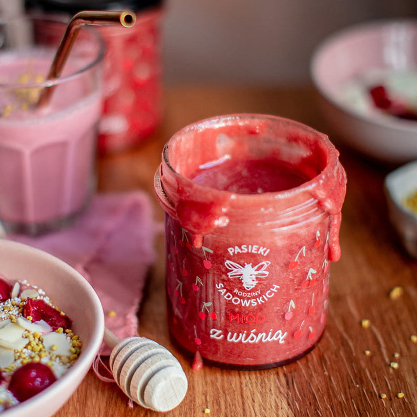 Multiflower honey with cherries by Sadowski Bee Gardens – premium artisan honey available in Singapore